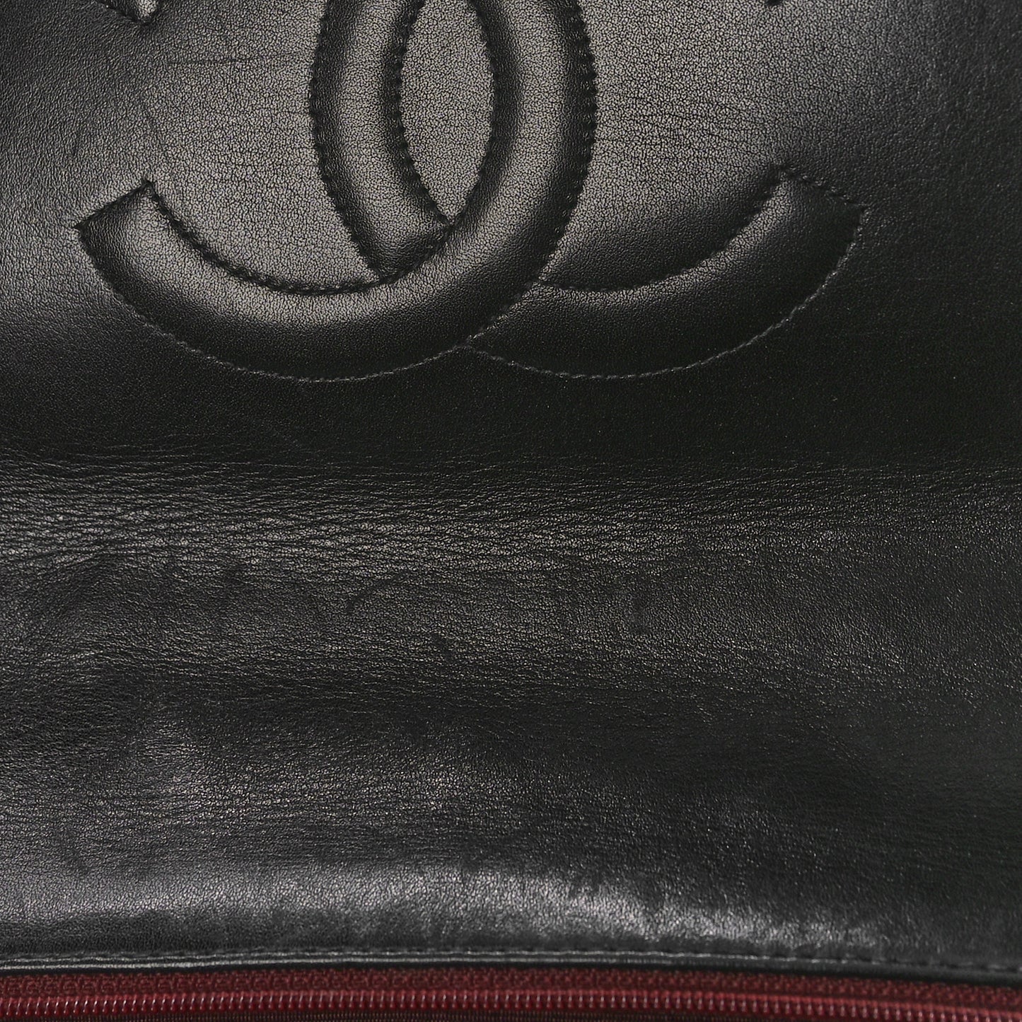 Lambskin Quilted XL Jumbo Single Flap Black