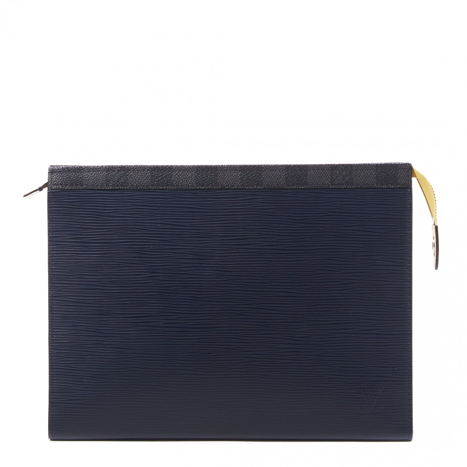 Louis Vuitton Epi Damier Graphite Pochette Voyage MM Navy Blue Grey 1 of 8