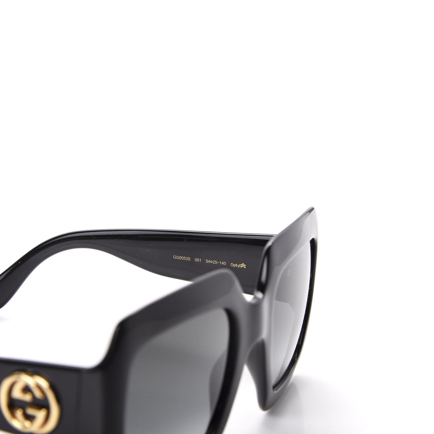 Acetate Square Frame Sunglasses GG0053S Black