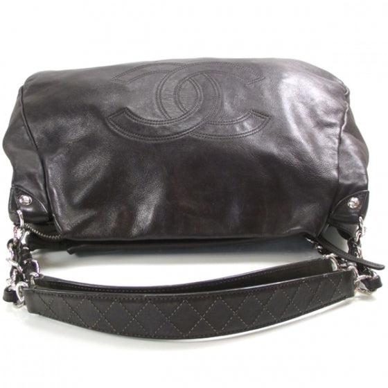 Chanel Lambskin Edgy Large Hobo Brown 5 of 11