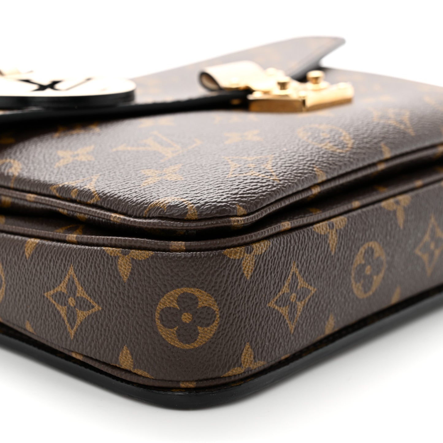Monogram Braided Pochette Metis Creme Beige