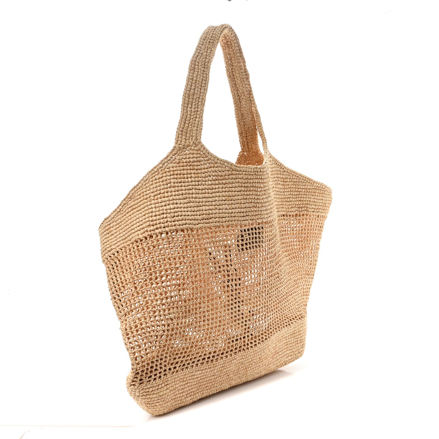 Saint Laurent Raffia Icare Shopping Tote Natural 3 of 11