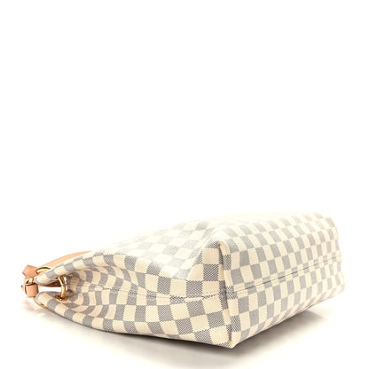Louis Vuitton Damier Azur Graceful PM Rose Ballerine 4 of 9