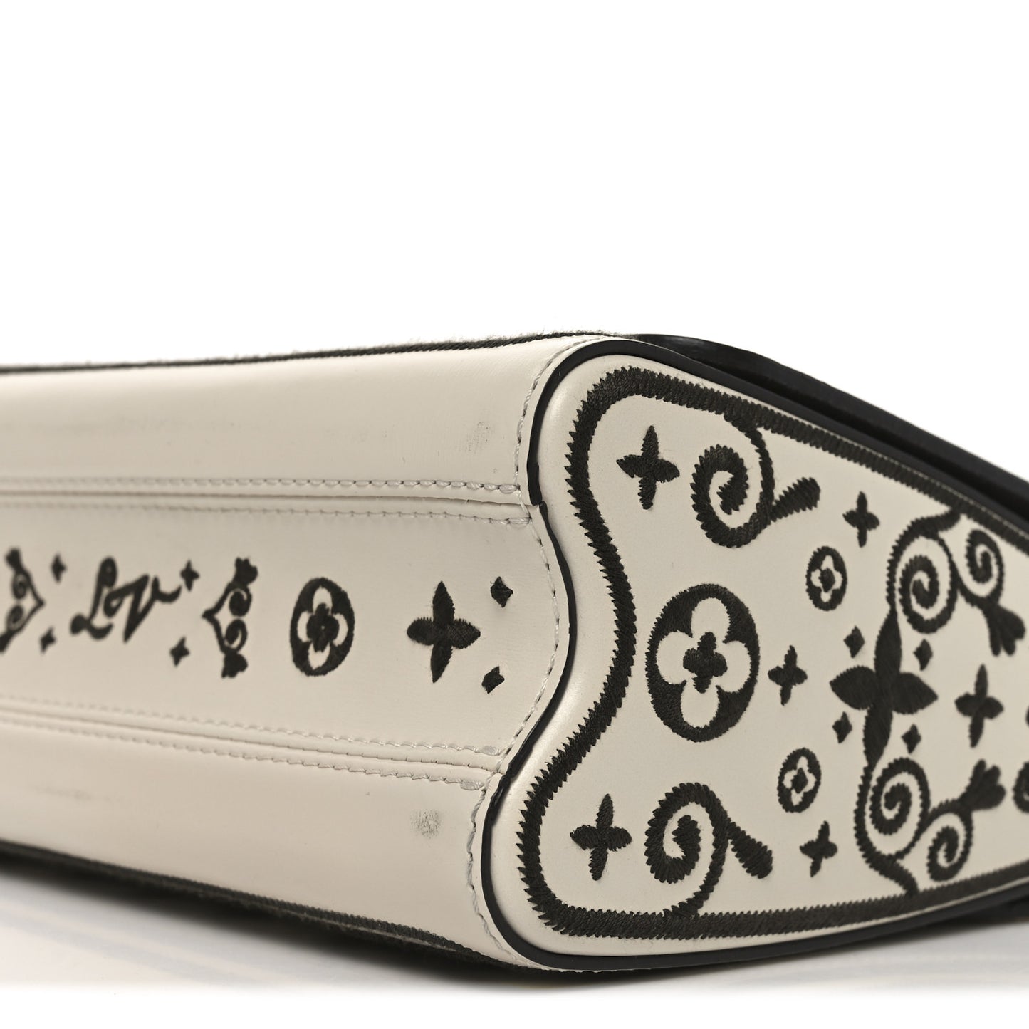 Arabesque Twist Shoulder Bag MM White