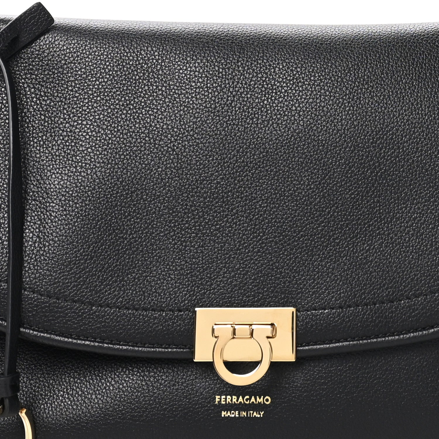 Salvatore Ferragamo Calfskin Medium Sofia 2026 Shoulder Bag Black 8 of 10