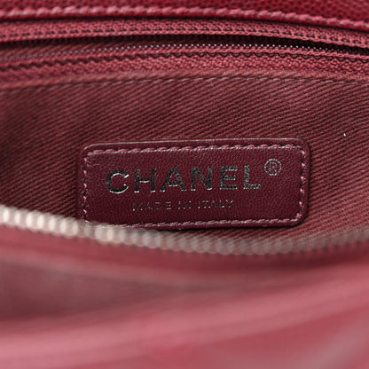 Chanel Caviar Quilted Small Coco Handle Flap Burgundy 6 of 12