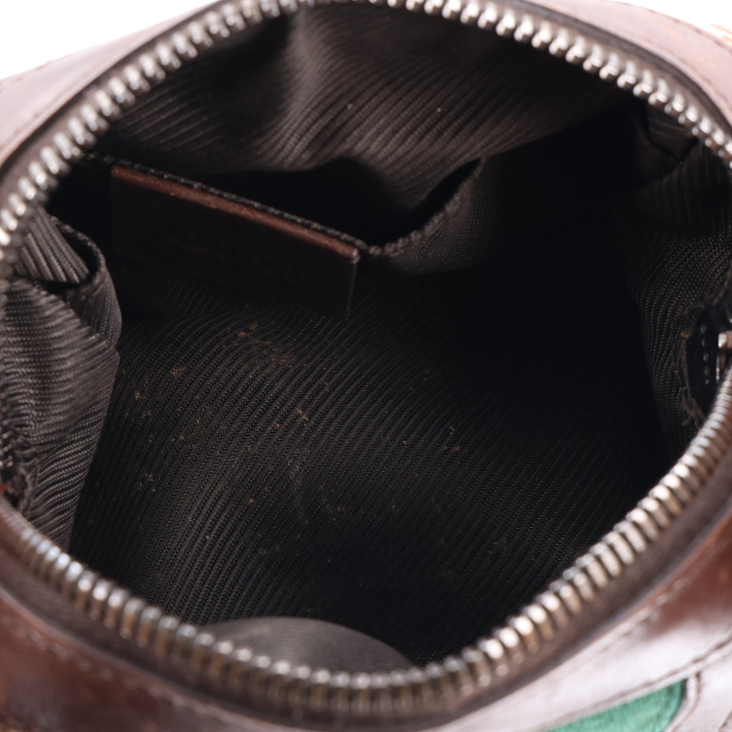 Monogram Web Small Cosmetic Case Dark Brown
