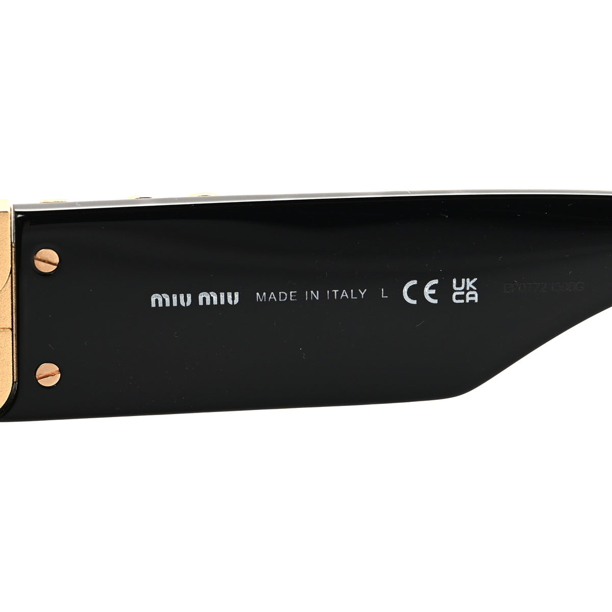 Miu Miu Acetate Oval Glimpse Sunglasses SMU11W Black 5 of 7