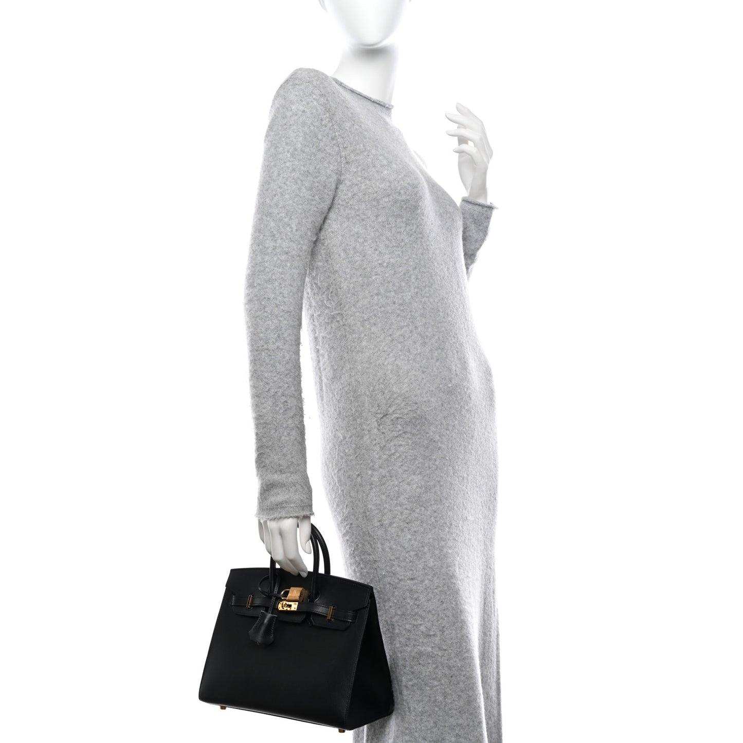 Madame Calfskin Birkin Sellier 25 Black