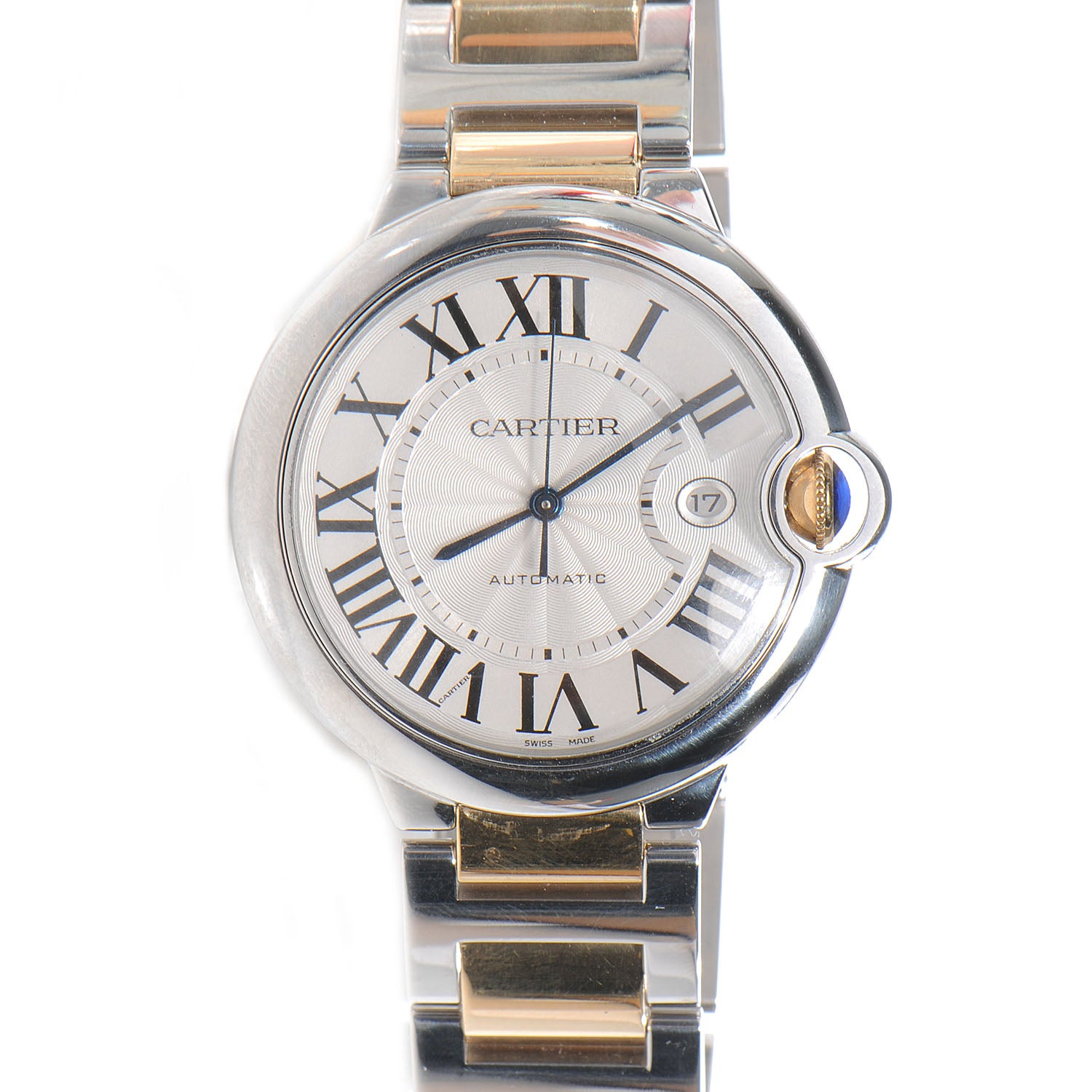Cartier Stainless Steel 18K Yellow Gold 42mm Ballon Bleu De Automatic Watch 1 of 9