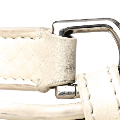 Loro Piana Grained Calfskin L19 Extra Pocket Pouch Whisper White 10 of 14