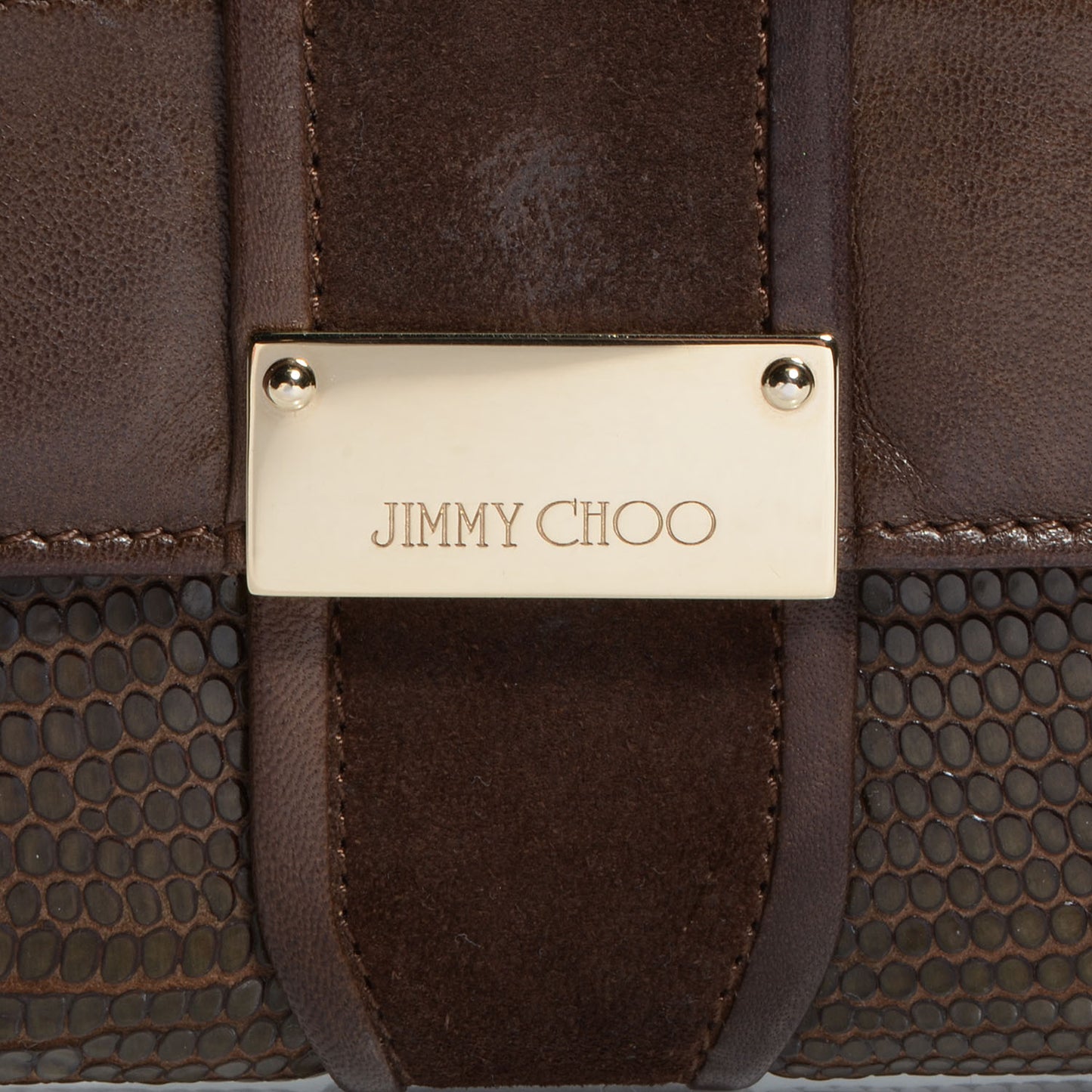 Lizard Embossed Reese Clutch