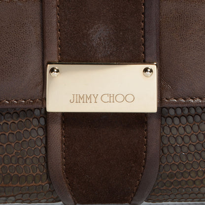 Jimmy Choo Lizard Embossed Reese Clutch 9 of 9