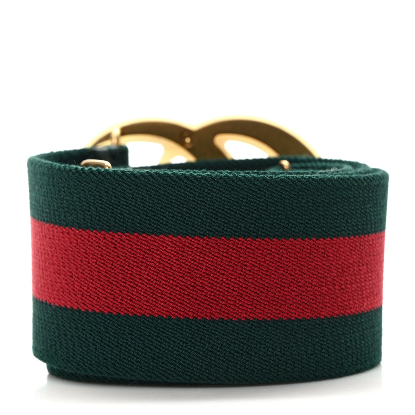 Web Elastic Plexiglass GG Marmont Belt 80 32 Red Green