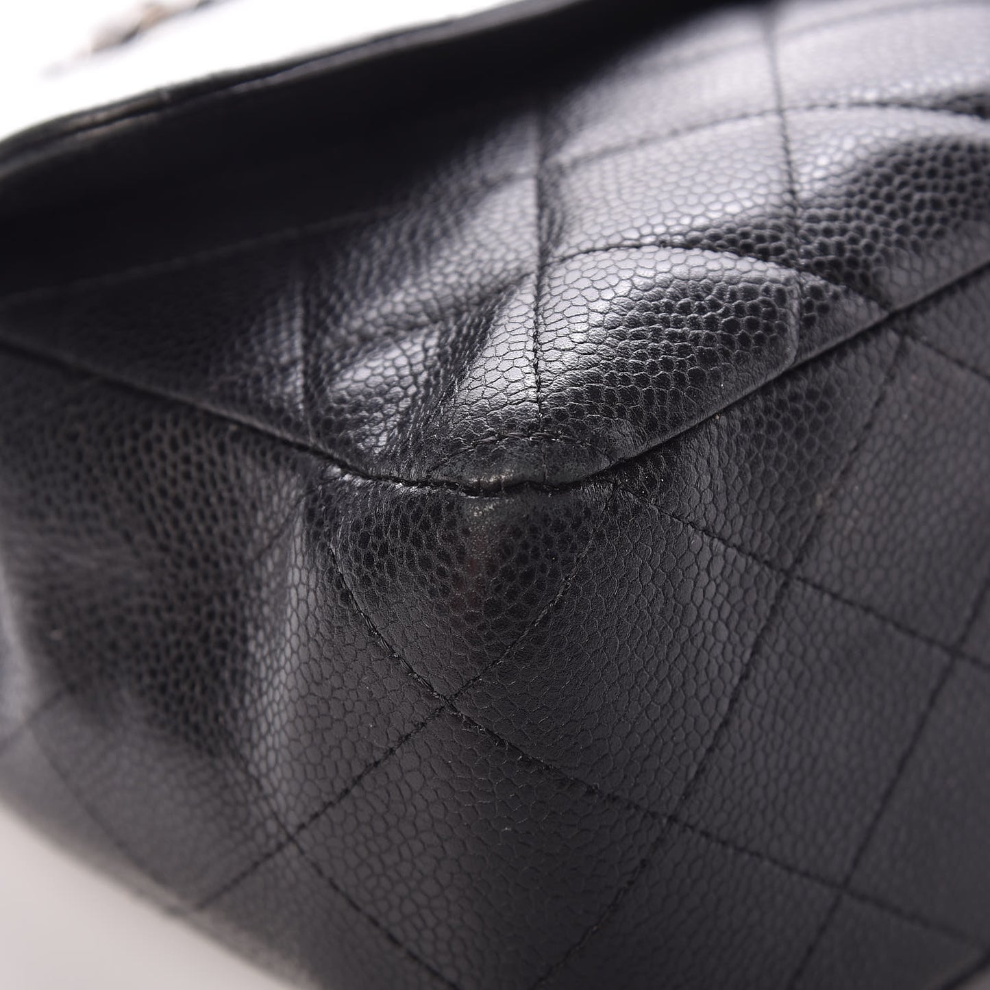 Caviar Quilted Jumbo Single Flap Black