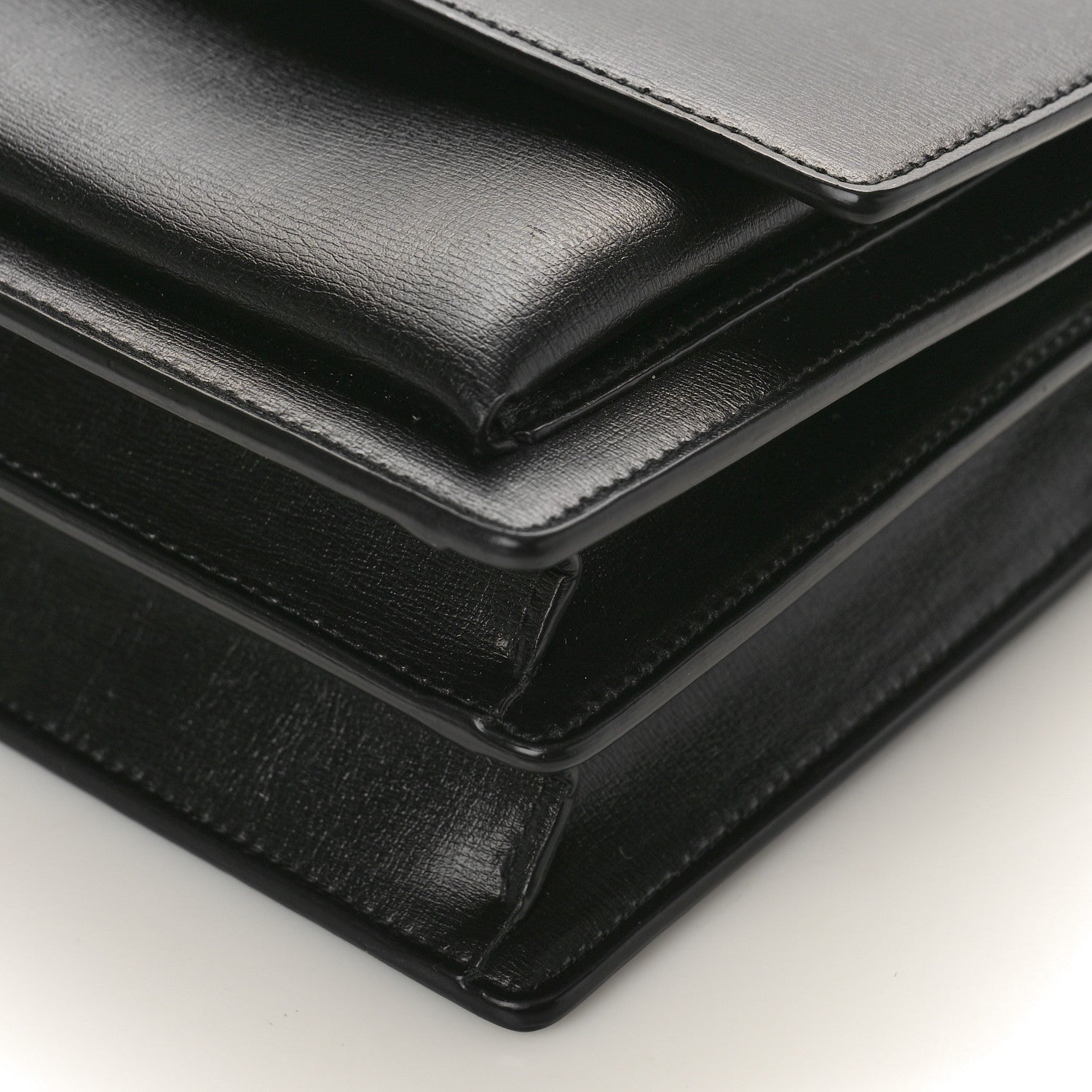 Saint Laurent Calfskin Medium Monogram Sunset Black 8 of 8