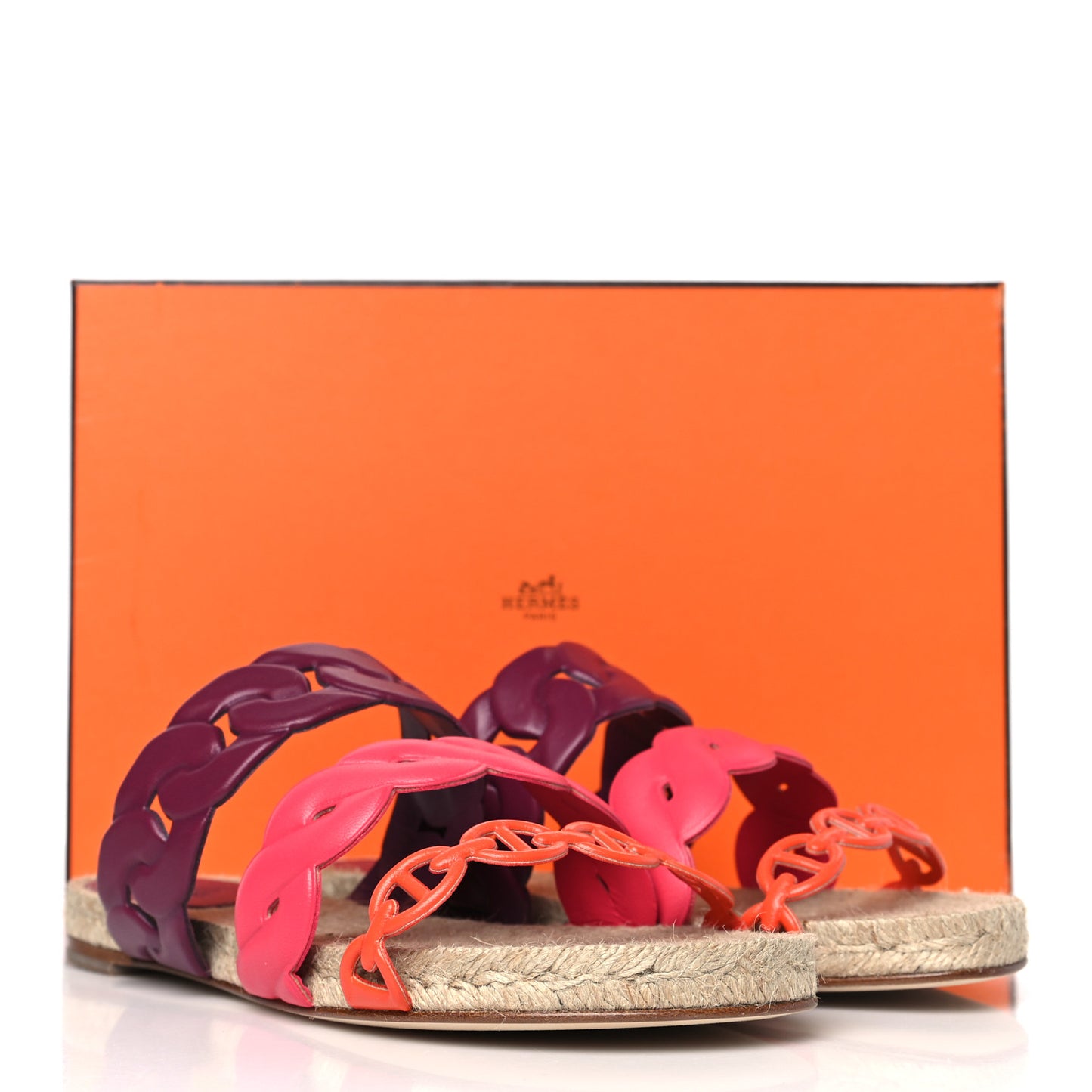 Nappa Gwen Espadrille Sandals 37 Multicolored Violet Lilas
