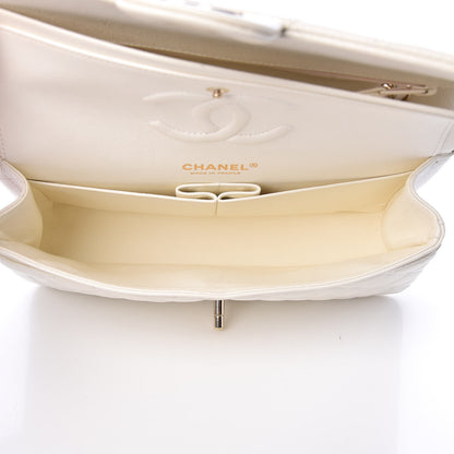Chanel Caviar Quilted Medium Double Flap White 5 of 14