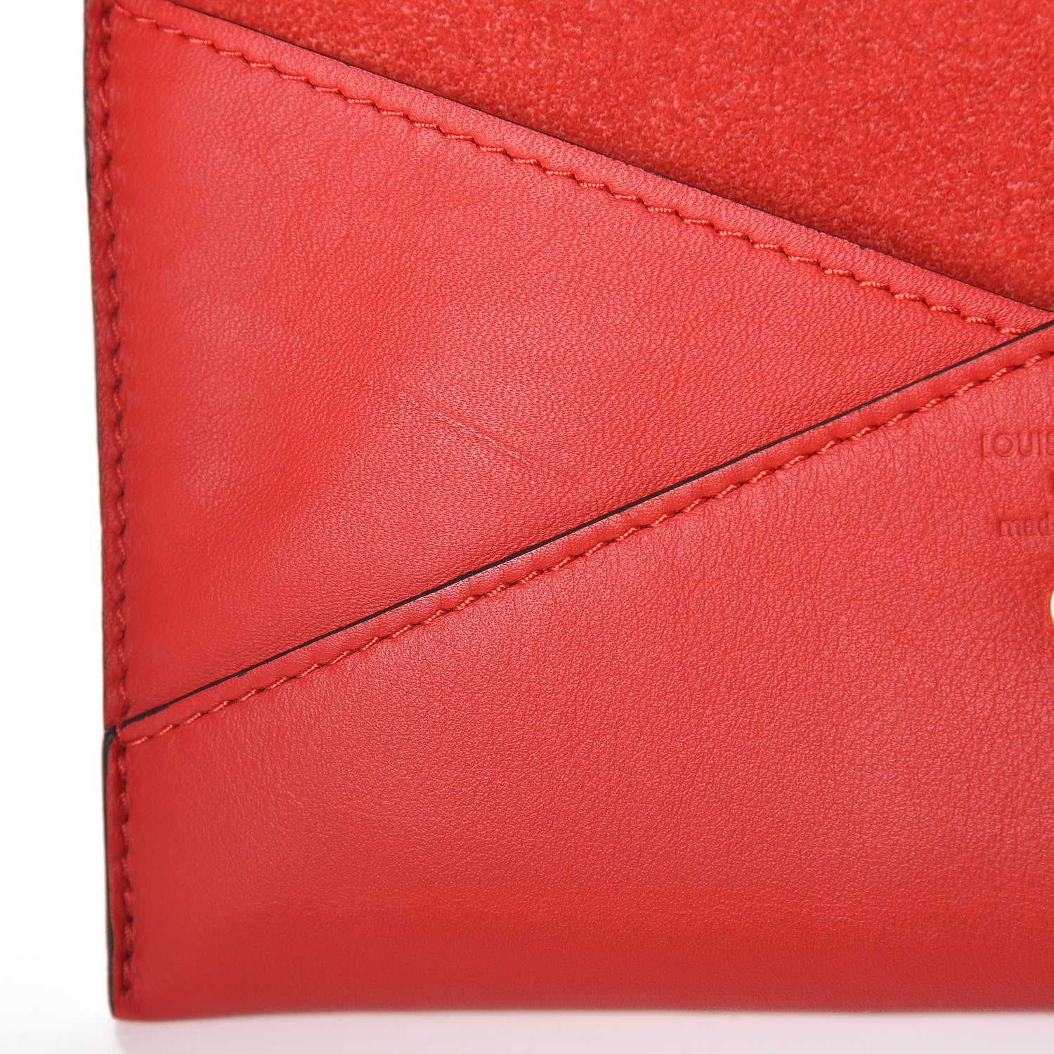 Louis Vuitton Veau Cachemire Chinese New Year Dog Envelope Pouch Red 8 of 9