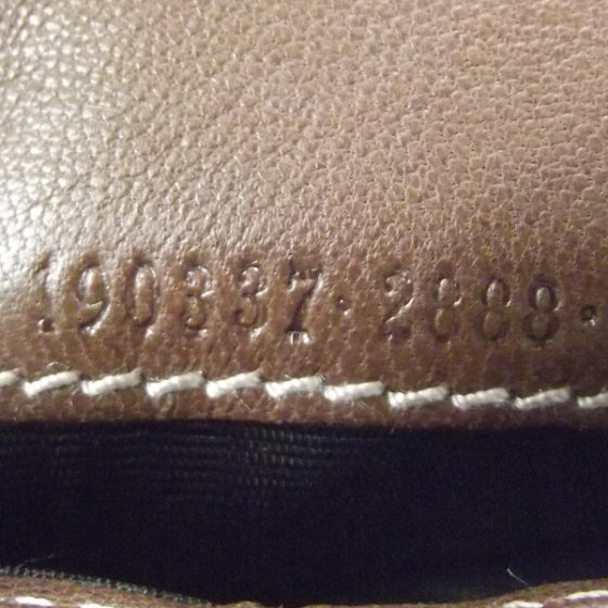 Guccissima Joy French Flap Wallet Brown