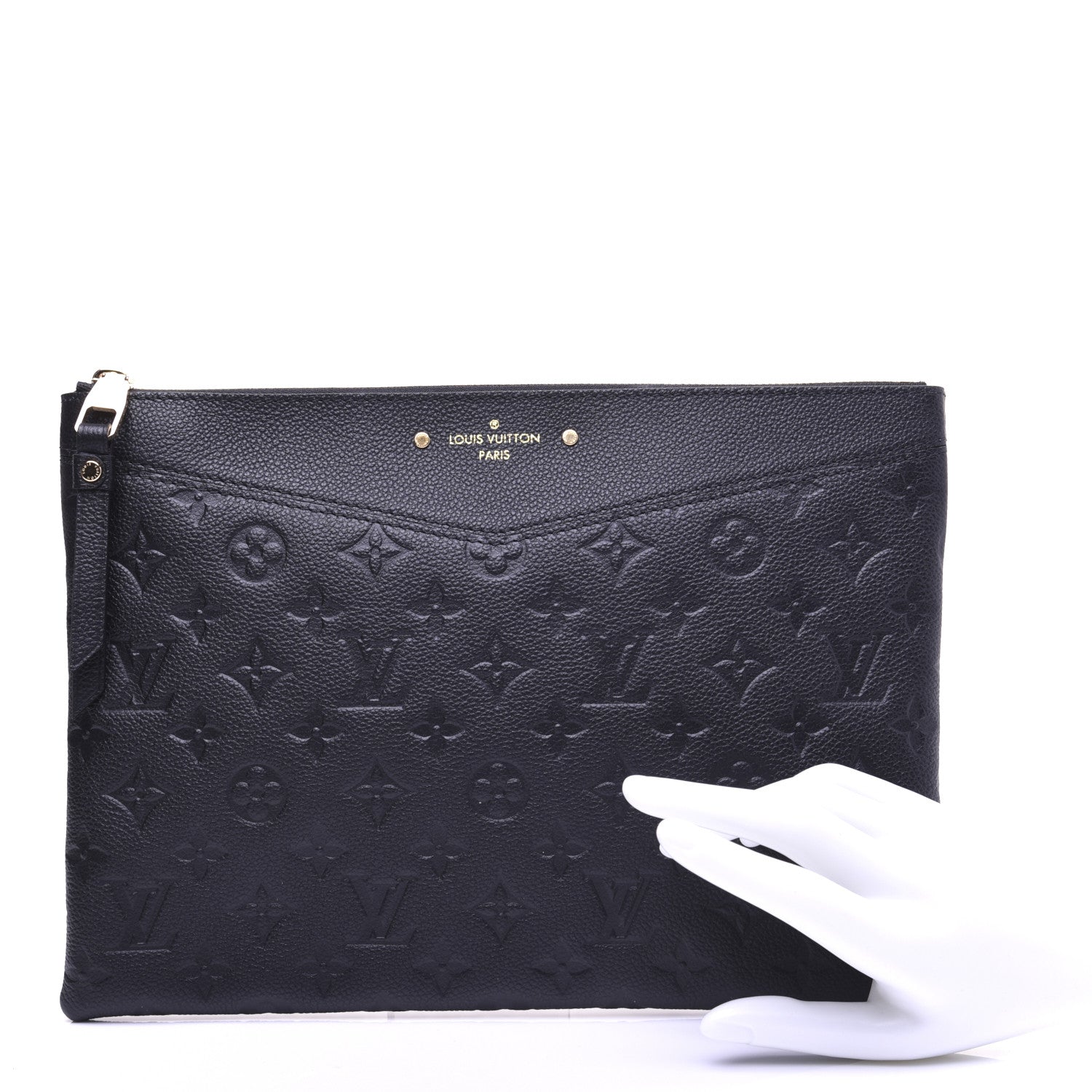 Louis Vuitton Empreinte Daily Pouch Black 2 of 10