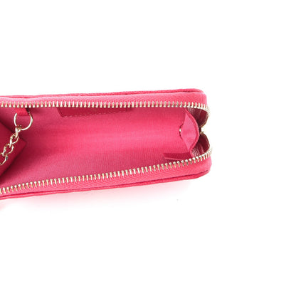 Chanel Caviar Camellia Embossed Key Holder Case Fuchsia 5 of 8