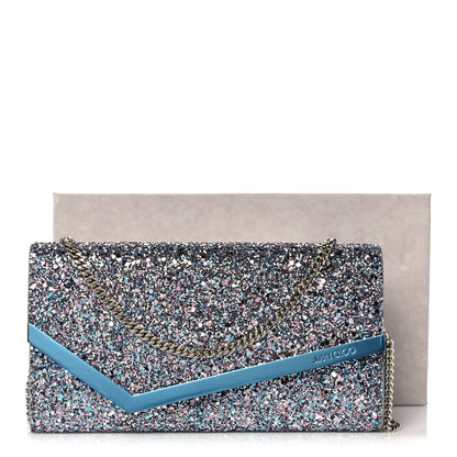 Jimmy Choo Glitter Emmie Clutch Bubblegum Mix 9 of 9