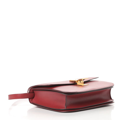 Celine Box Calfskin Medium Classic Box Flap Bag Red 4 of 13