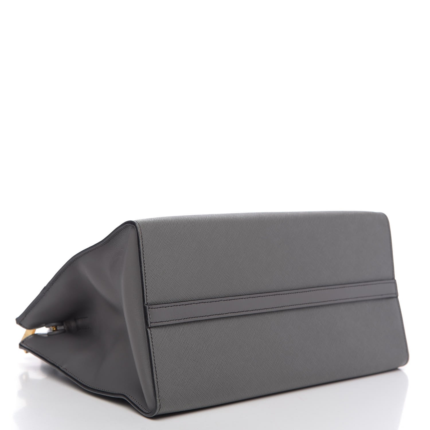 Prada Saffiano City Calfskin Medium Esplanade Tote Mercurio 5 of 10