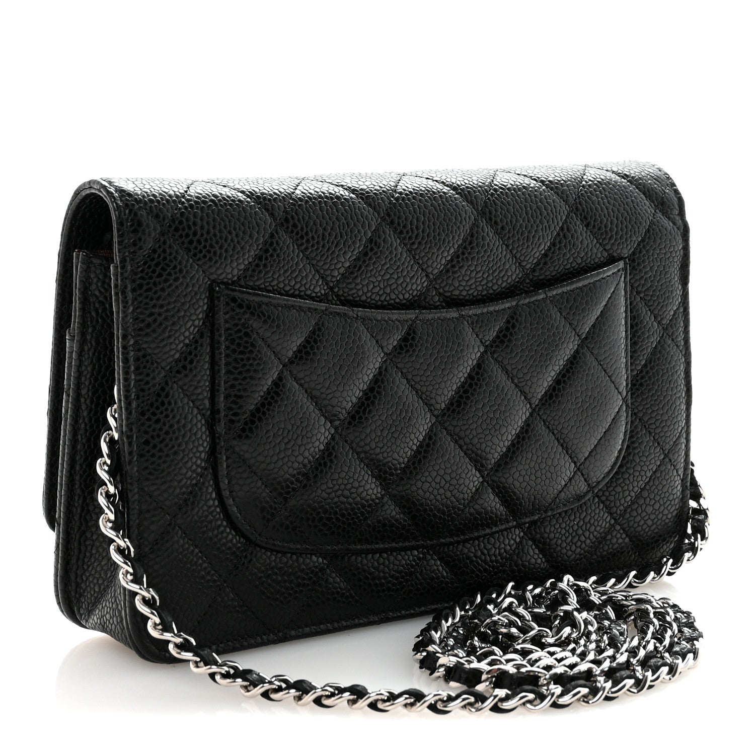 Chanel Caviar Quilted Wallet on Chain WOC Black 3 of 12