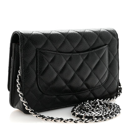 Chanel Caviar Quilted Wallet on Chain WOC Black 3 of 12