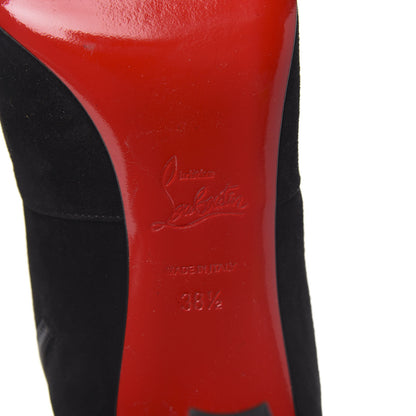 Christian Louboutin Suede Eleonor Tall Boots 38.5 Black 6 of 7