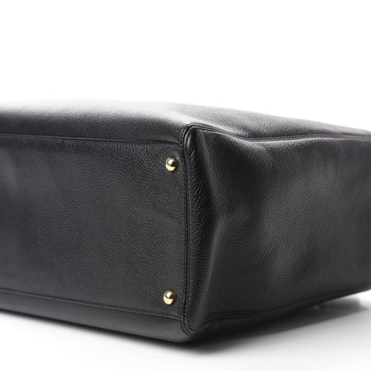 Chanel Calfskin Cerf Executive Shopper Tote Black 9 of 12