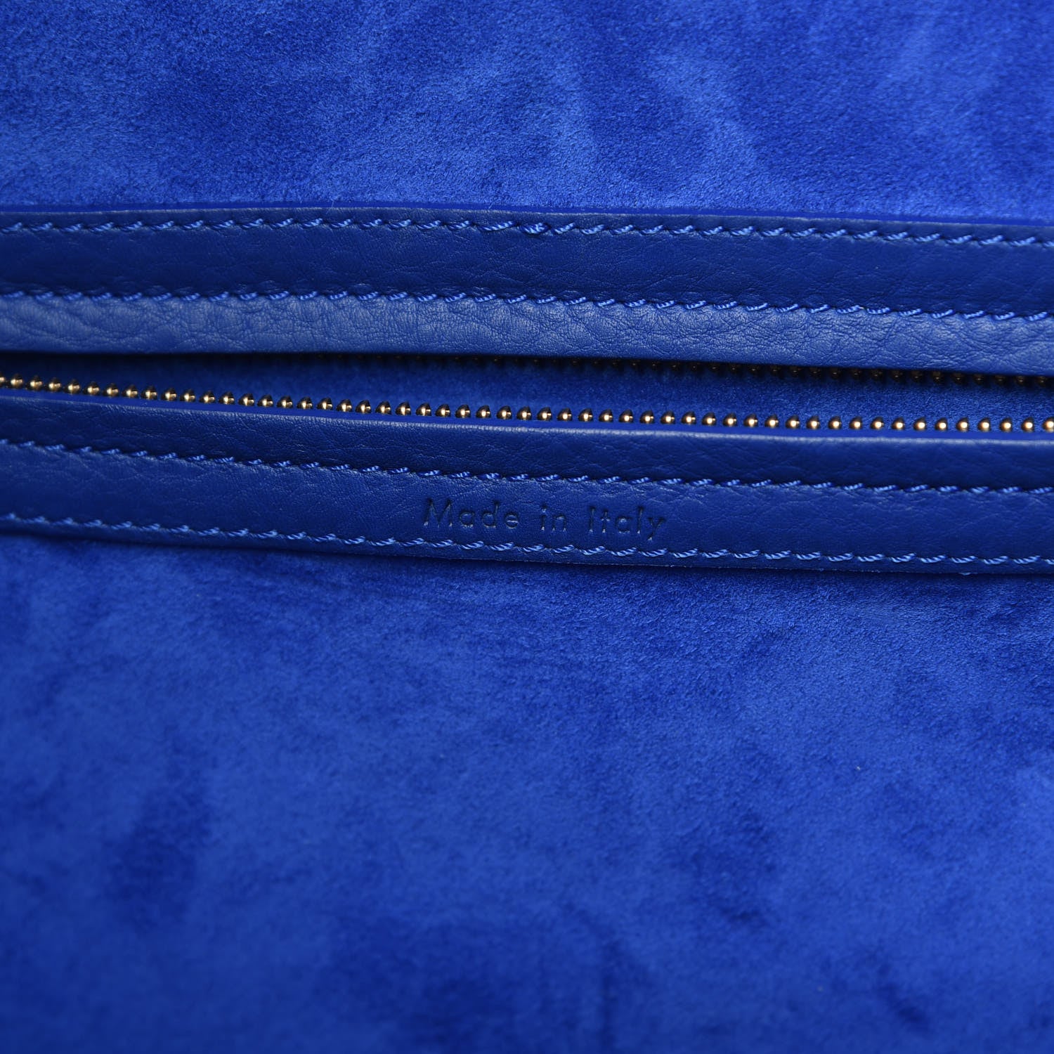 Celine Supple Calfskin Medium Phantom Luggage Royal Blue 7 of 9