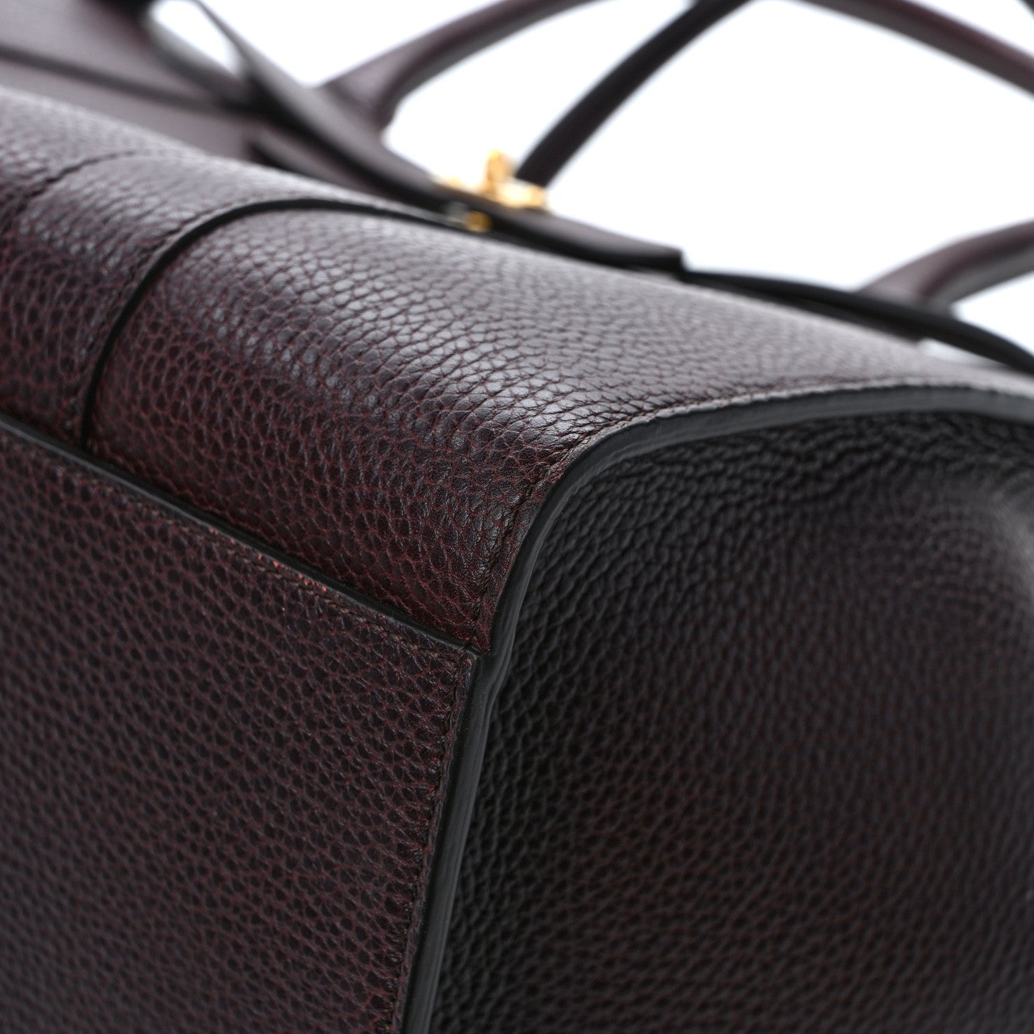 Mulberry Grain Vegetable Tanned Calfskin Zipped Bayswater Oxblood 10 of 12