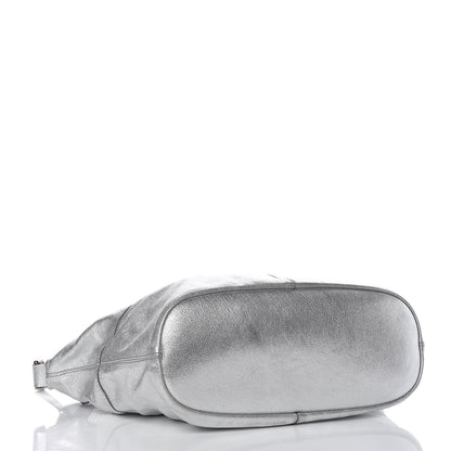 Givenchy Metallic Calfskin Medium Nightingale Silver 5 of 11