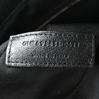 Saint Laurent Lambskin Quilted Maxi Icare Shopping Tote Black 7 of 10