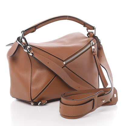 Loewe Calfskin Small Puzzle Bag Tan 3 of 10
