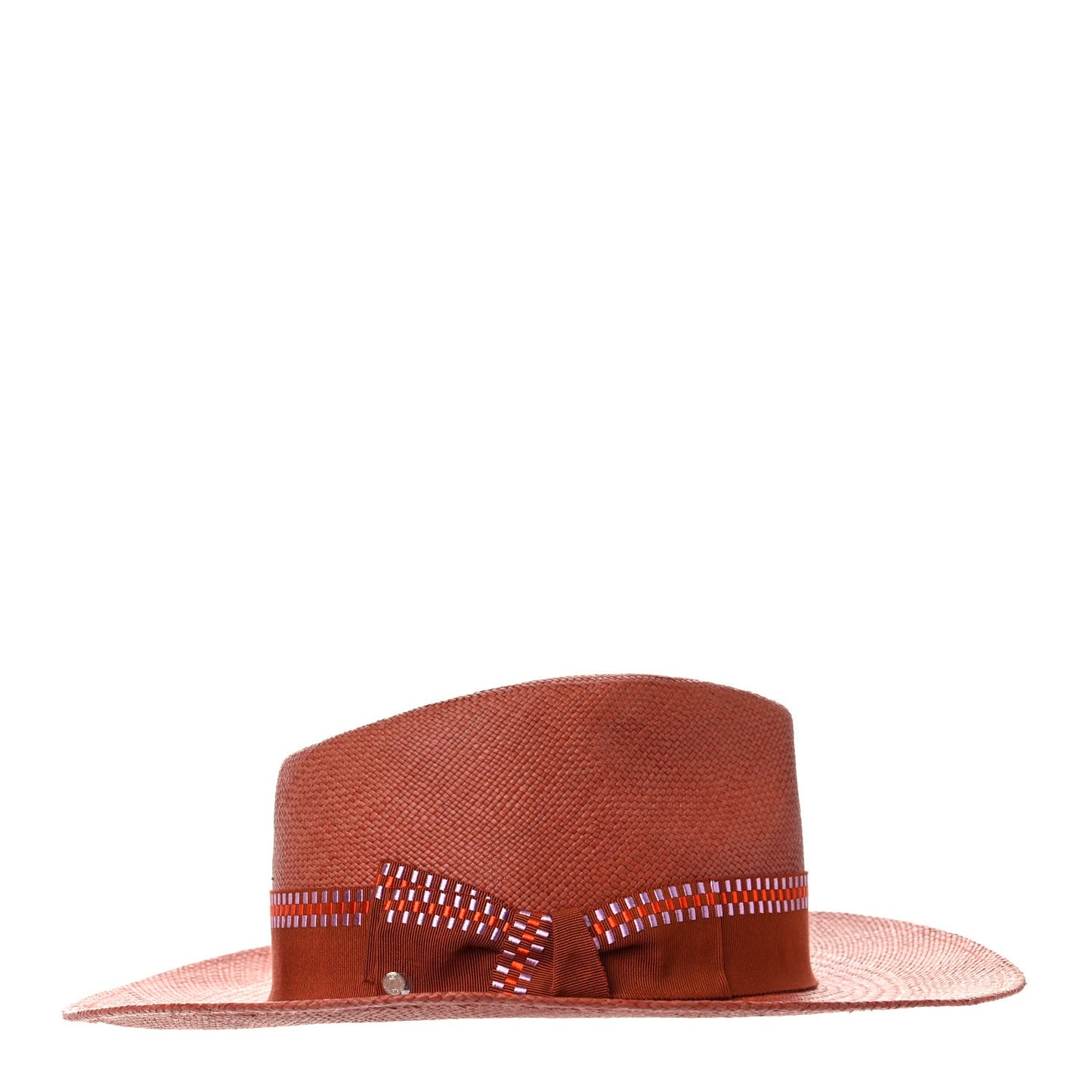 Straw Esperance Panama Hat 57 Terracotta