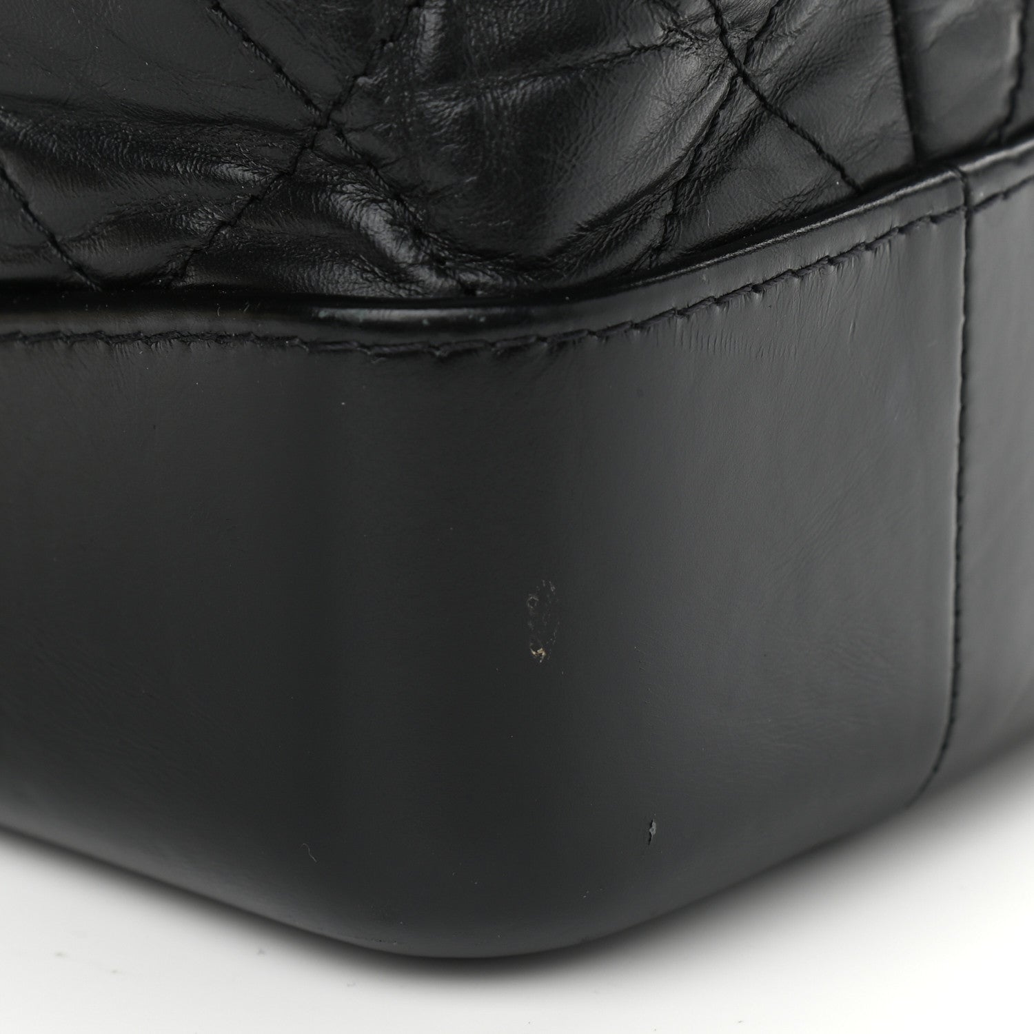 Chanel Aged Calfskin Quilted Gabrielle Backpack Black 9 of 11