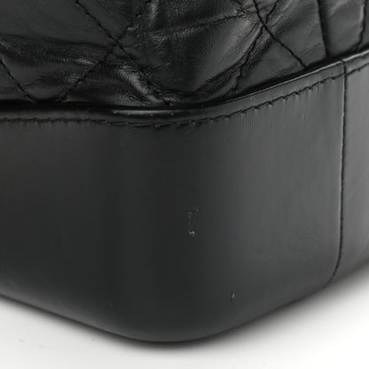 Chanel Aged Calfskin Quilted Gabrielle Backpack Black 9 of 11