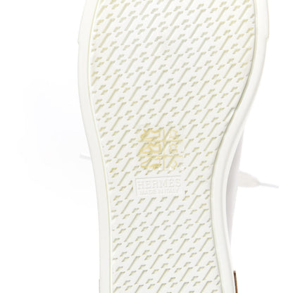 Hermes Calfskin Polo Sneakers 35 White 6 of 8