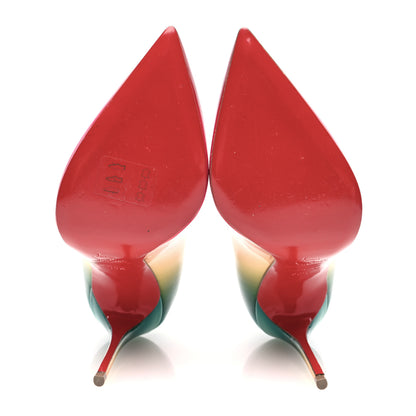 Christian Louboutin Patent Rainbow Pigalle Follies 100 Pumps 36.5 Multicolor 5 of 8