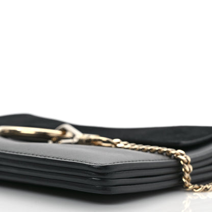 Chloe Suede Calfskin Medium Faye Shoulder Bag Black 8 of 9