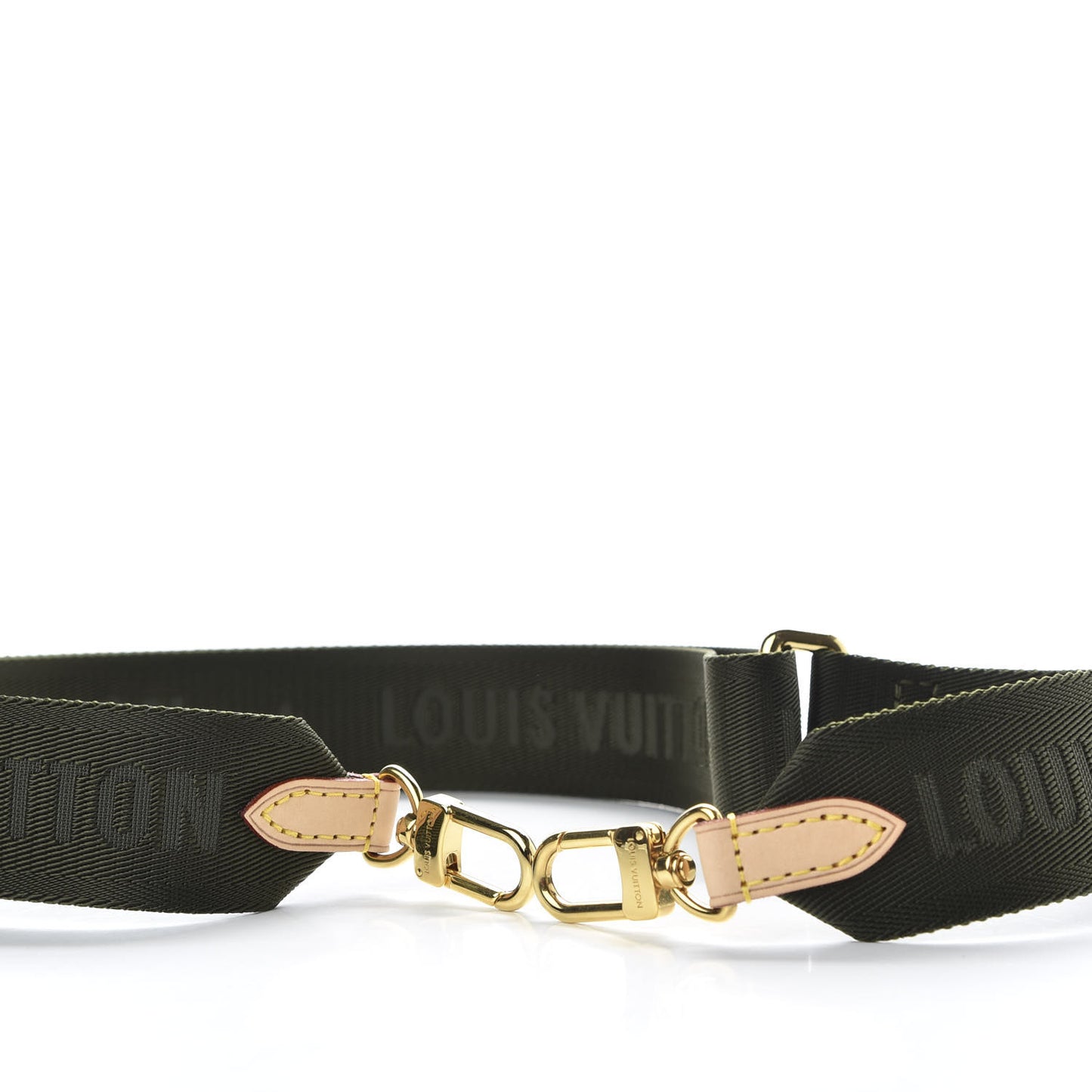 Nylon Monogram Strap with Coin Purse Kaki