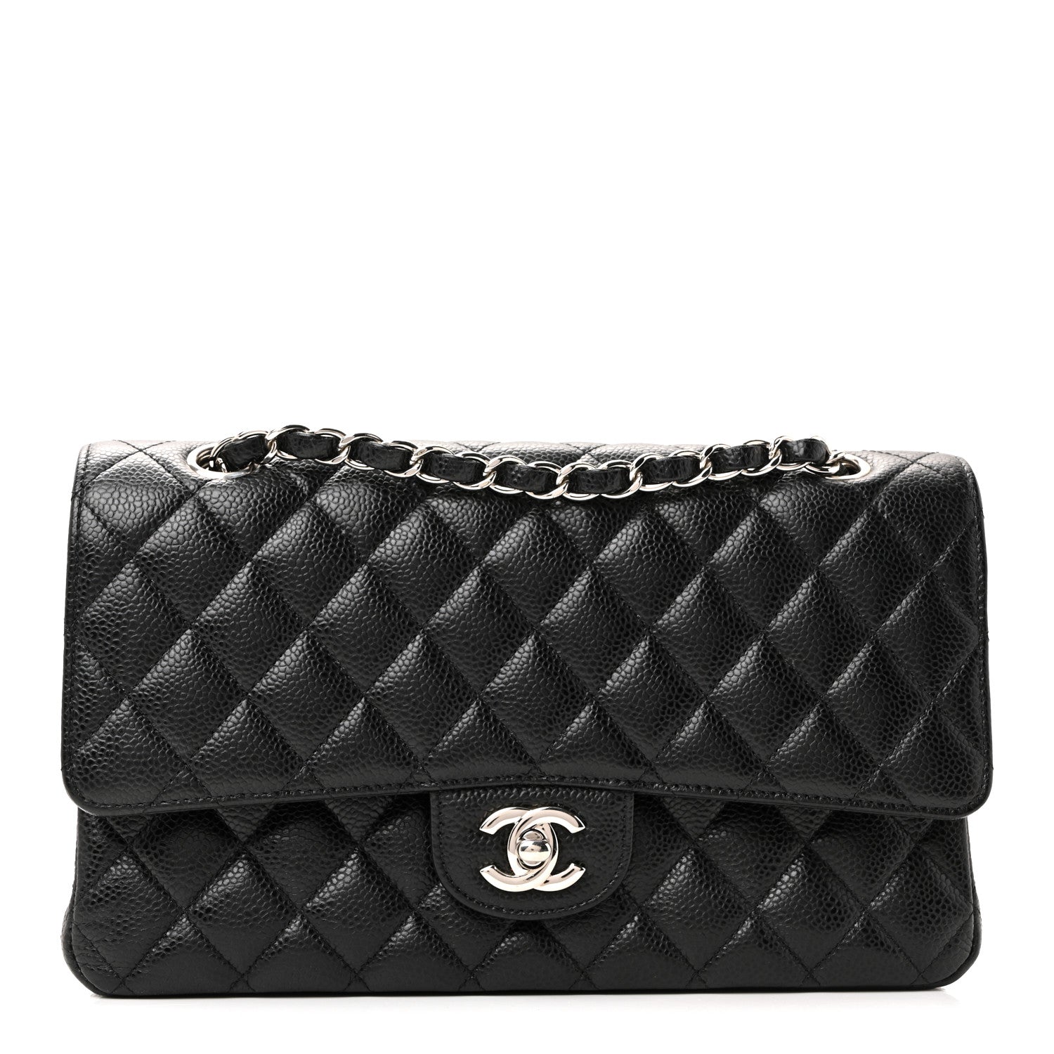 Chanel Caviar Quilted Medium Double Flap Black 2 of 40