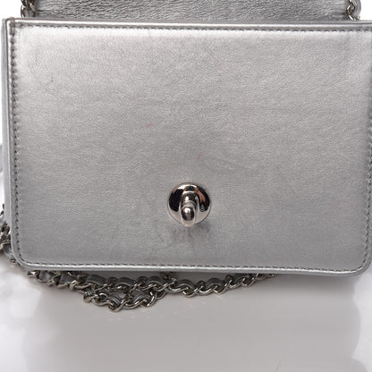 Chanel Metallic Calfskin Mini Propeller Flap Silver 14 of 16