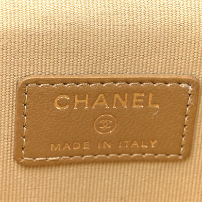 Chanel Lambskin Quilted Mini Pearl Crush Vanity Case With Chain Black 6 of 10