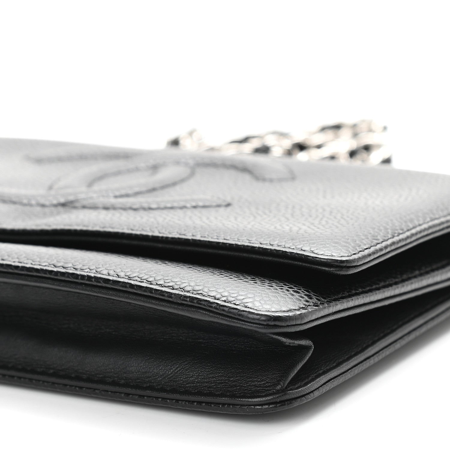 Chanel Caviar Timeless CC Wallet On Chain WOC Black 10 of 10