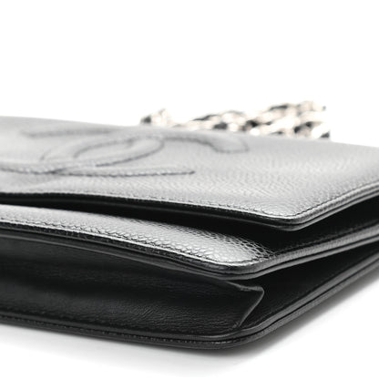 Chanel Caviar Timeless CC Wallet On Chain WOC Black 10 of 10